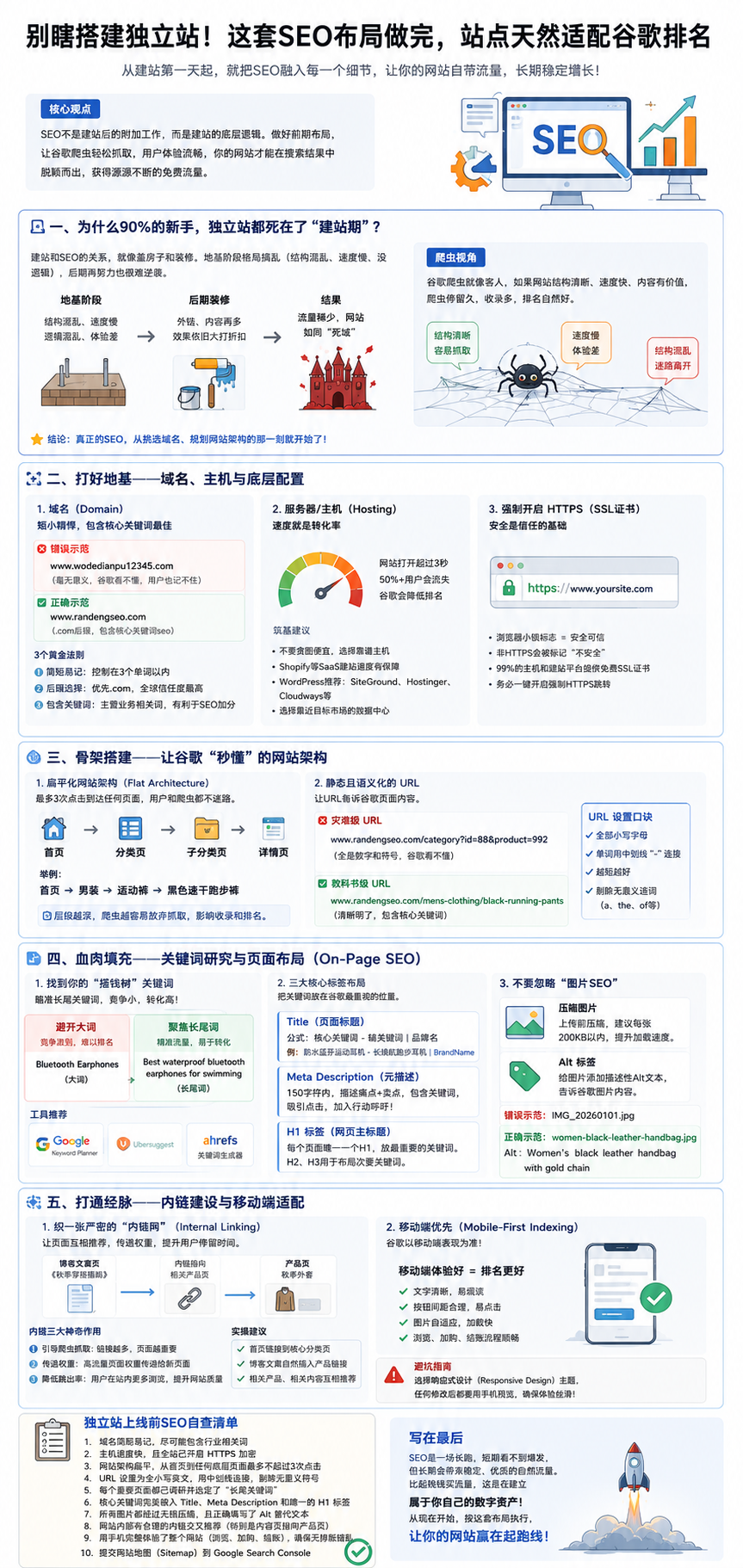 独立站别急着上线:从建站第一天开始做对的 Google SEO 基础布局